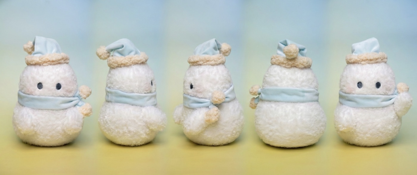 SnowPuff 雪人角色五视图